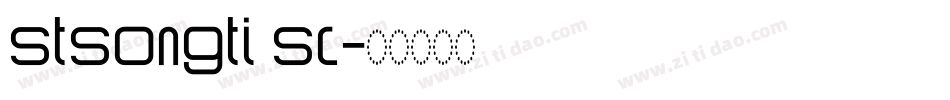 stsongti sc字体转换